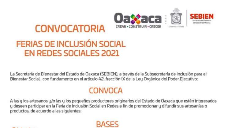 Lanzan convocatoria de la Feria de Inclusión Social en Redes 2021