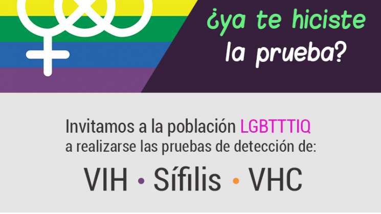 Invitan a realizarse pruebas de detección del VIH, Sífilis y VHC