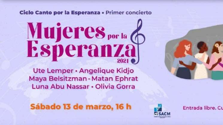 INBAL y Canal 22 presentarán concierto Mujeres por la esperanza