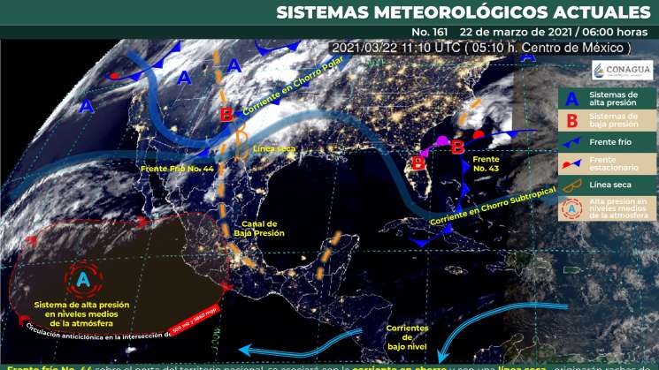 Habrán  lluvias aisladas en Oaxaca y clima caluroso en costas