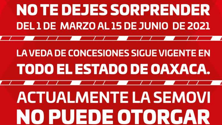 Se amplía veda de concesiones hasta el 15 de junio: Semovi    