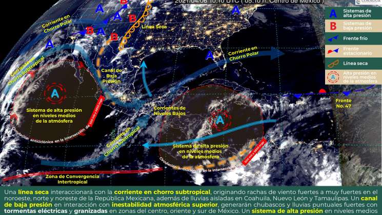 Continuarán lluvias asiladas en Oaxaca y clima cálido en la Costa