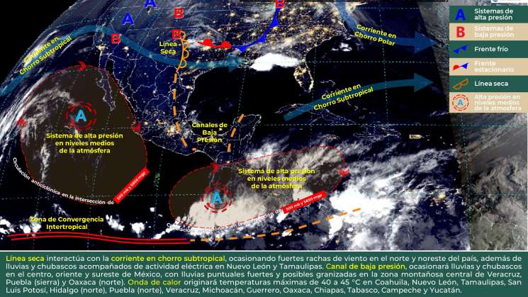 Anuncian lluvias puntuales en regiones de Oaxaca