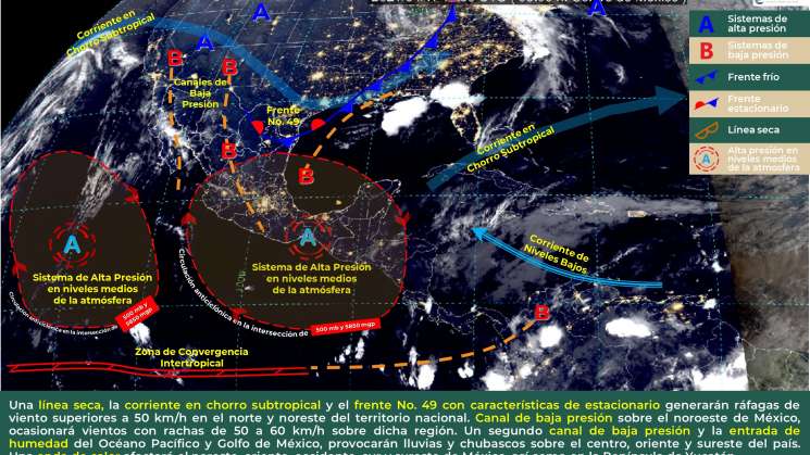 Lluvias aisladas en Oaxaca y clima caluroso en la costa