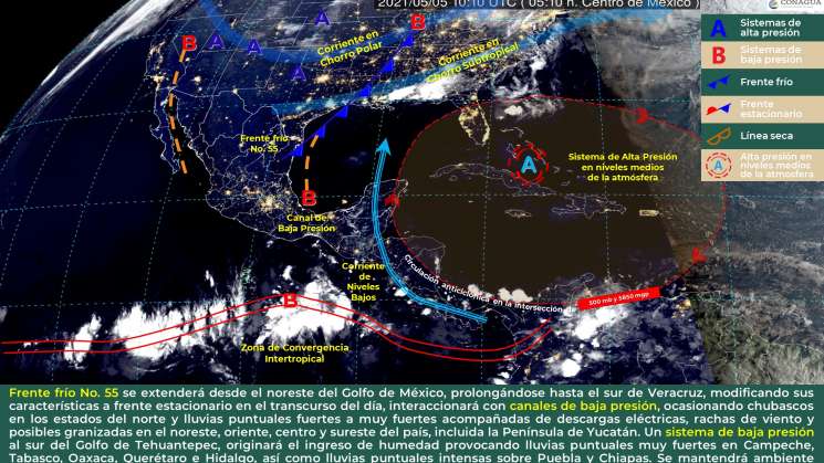 Anuncian lluvias intensas en regiones de Oaxaca