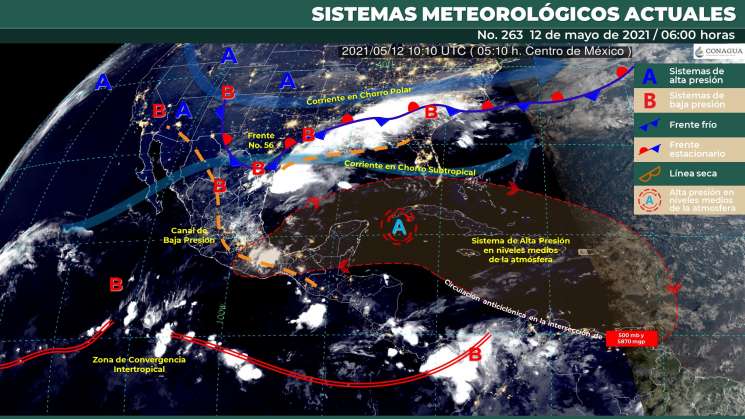 Continuaran  lluvias puntuales intensas en zonas de Oaxaca