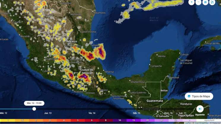 Anuncian lluvias severas y descenso de temperatura en México