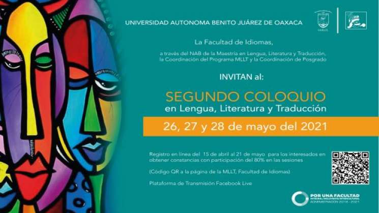 UABJO anuncia Coloquio de Lengua, Literatura y Traducción 