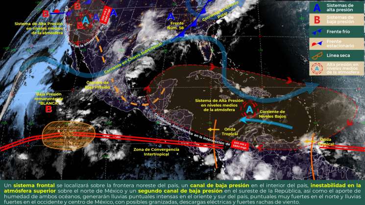 Anuncian mas lluvias para zonas de Oaxaca, cálido en costas