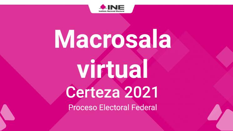 Anuncia INE Implementación de una Macrosala Virtual