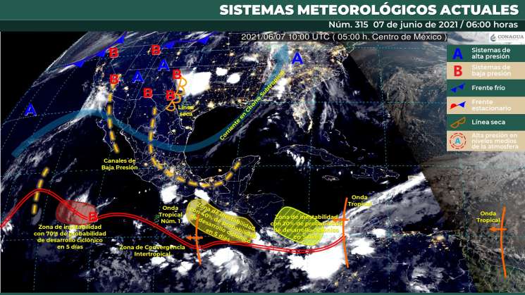 Seguirá onda tropical causando lluvias en Oaxaca