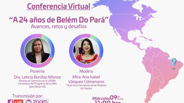 SMO invita a la conferencia virtual titulada a 24 años de Belém 