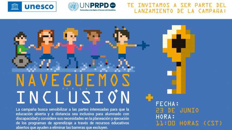 UNESCO presentará la campaña ¡Naveguemos por la Inclusión! 