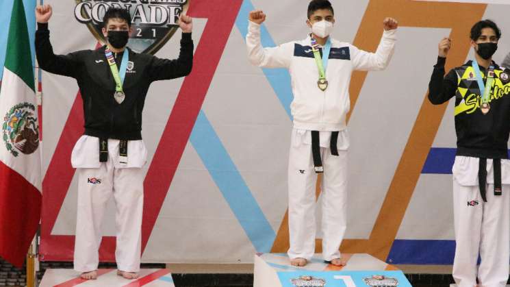 Oro para Oaxaca en la modalidad de combate del taekwondo 