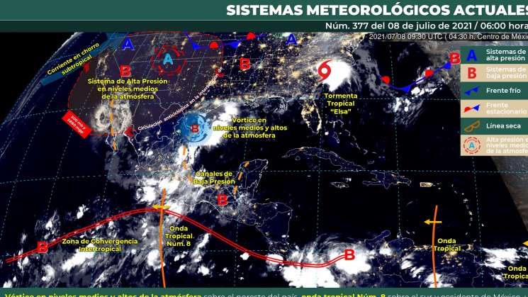 Continúan lluvias y nublados en regiones de Oaxaca