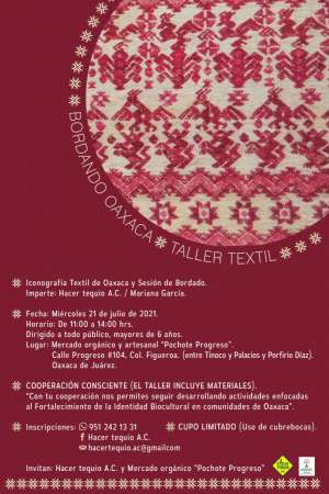 Cartelera textiles de Oaxaca