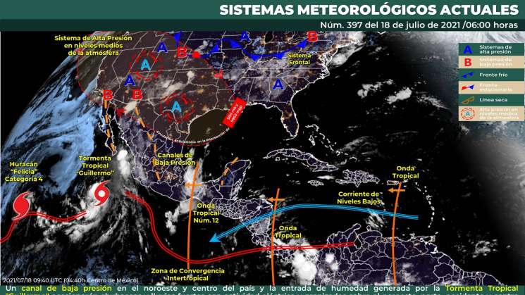 Seguirán nublados y lluvias en zonas de Oaxaca