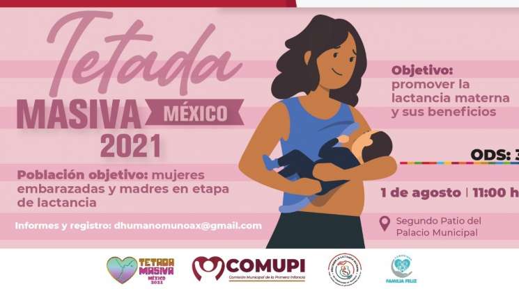 Invitan a la “Tetada Masiva México 2021”  