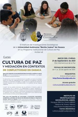 curso “Cultura de Paz y Mediación en Contextos de Conflictividad 