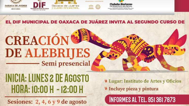 Invitan al segundo taller de “Creación de Alebrijes”  