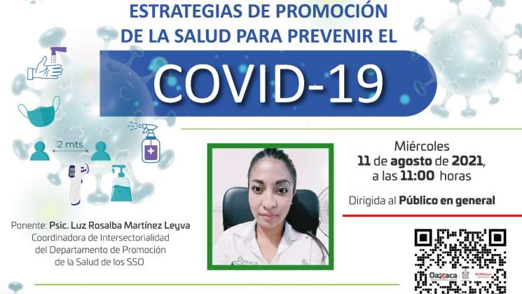 Incude y SSO realizarán conferencia sobre promoción de salud