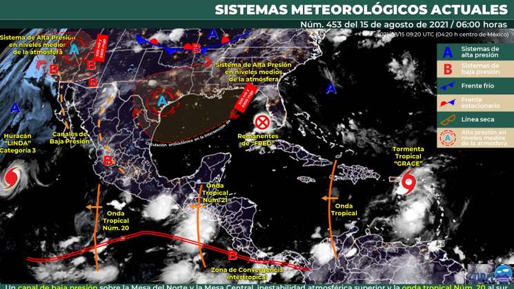 Anuncian lluvias intensas en Oaxaca por inestabilidad atmosférica