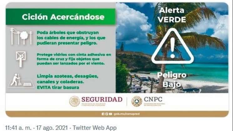 SMN alerta por “Grace”, ingresará a México como huracán dos veces