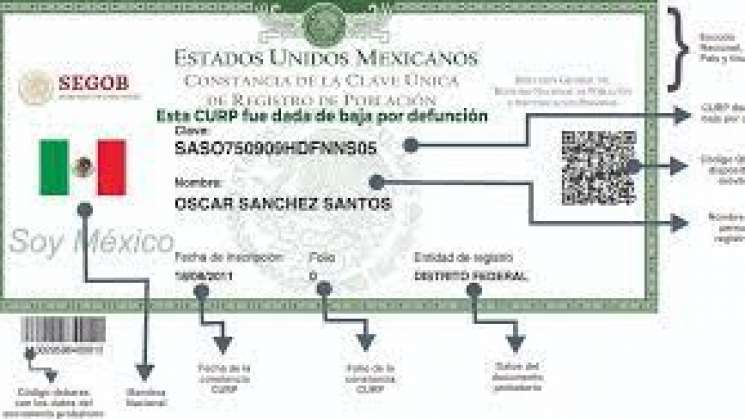 Registro Nacional de Población emitirá códigos QR para identidad