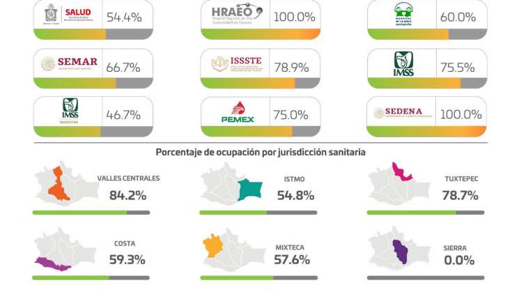 599 casos activos  en 200 municipios de Oaxaca: SSO  