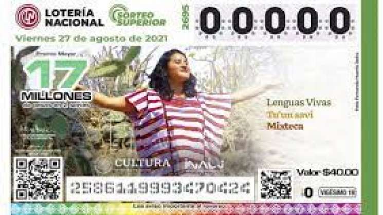 Nadia López, premio nacional de la juventud en billete de lotería