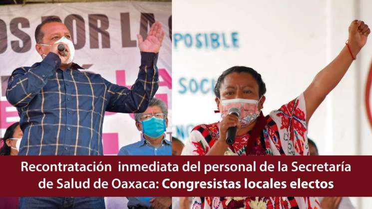 Exigen recontratación inmediata del personal médico en Oaxaca 