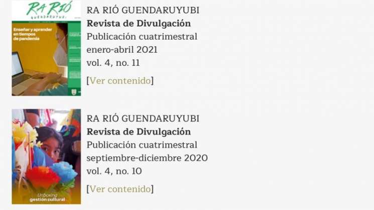 Revistas UABJO: Tequio y Ra Rió Guendaruyubi, ingresan a Latindex