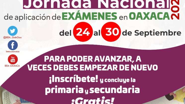 Concluye en septiembre tu primaria o secundaria gratis con el IEE