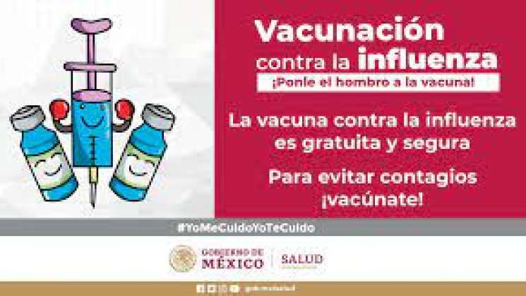  3 de noviembre, inicia vacunación contra la influenza