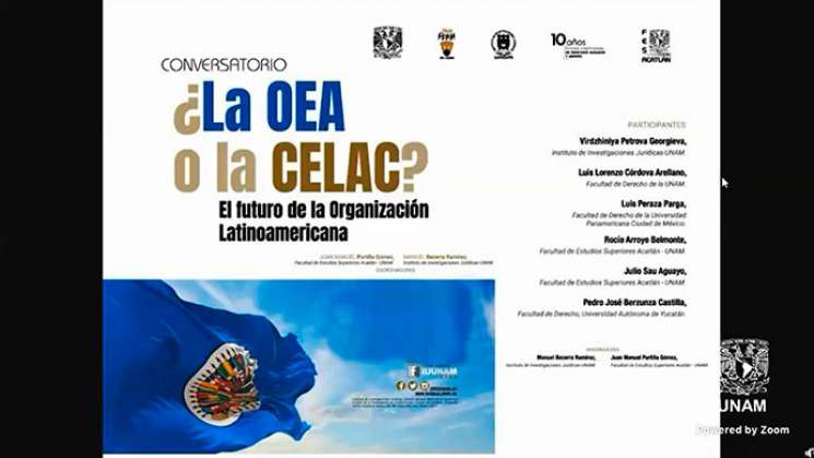 Realizan conversatorio “¿La OEA o la CELAC? 