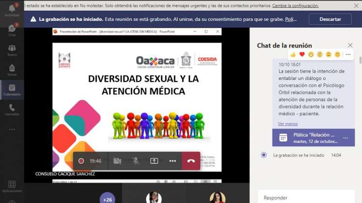 Implementa Coesida, taller de Diversidad Sexual y atención medica