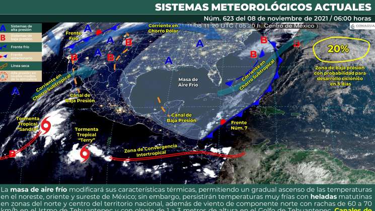 Lluvias puntuales en Oaxaca, norte y olaje en costa