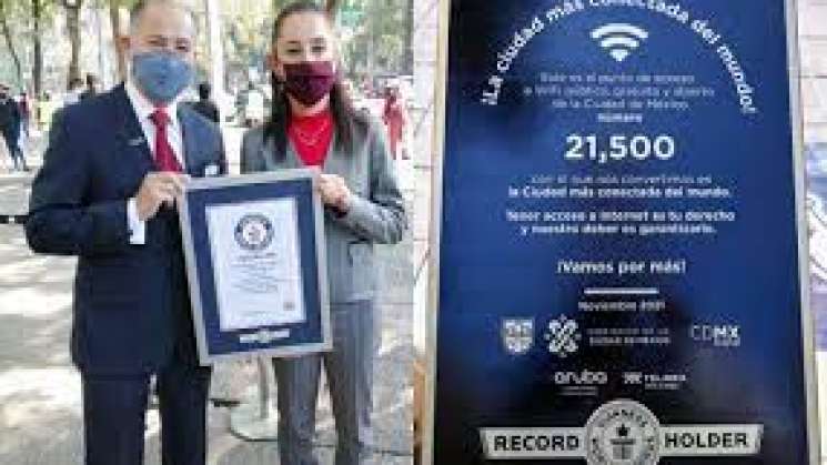 CDMX  en Récord Guinness por metrópoli con más internet gratis