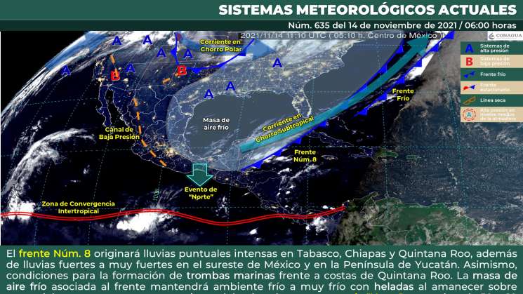 SMN anuncia nublados, evento norte y oleaje en regiones de Oaxaca