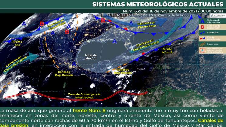 Anuncian lluvias aisladas y nublados en zonas altas de Oaxaca