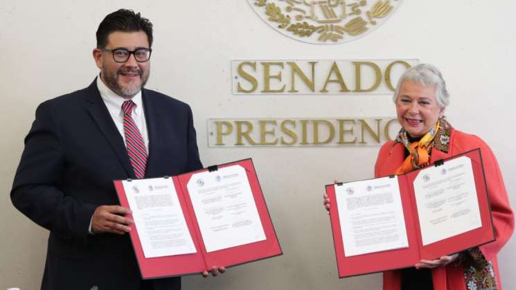 TEPJF y Senado de la República firman convenio de colaboración 