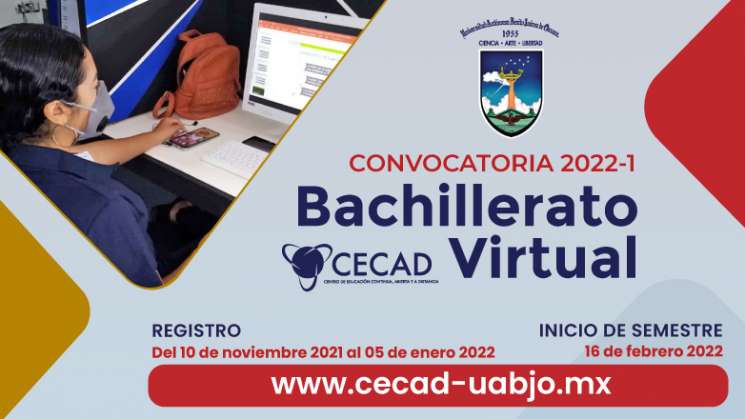 CECAD-UABJO oferta bachilleratos en linea y presenciales