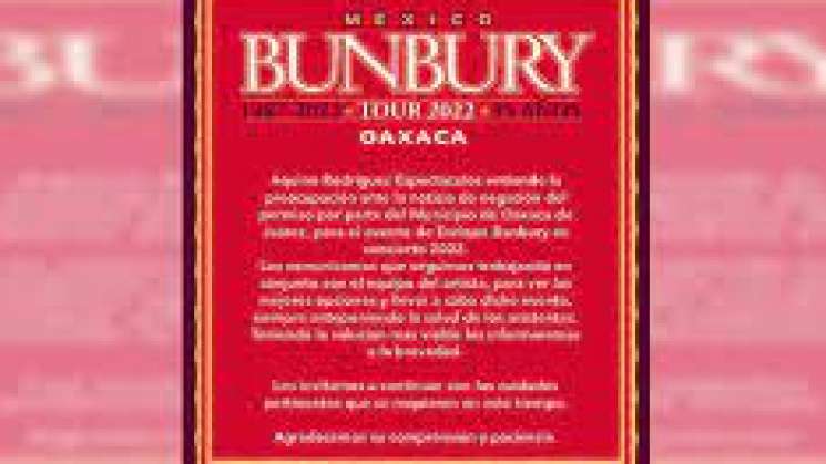 Por Covid, Cabildo prohíbe concierto de Enrique Bunbury en Oaxaca