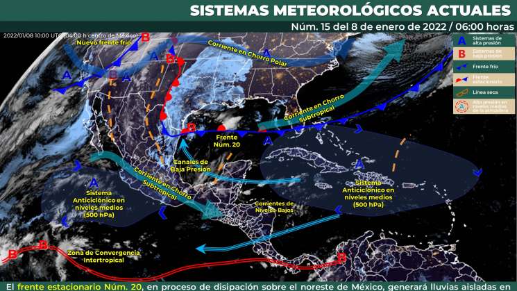 Ambiente Frio en sierras sur y norte, caluroso en costa de Oaxaca