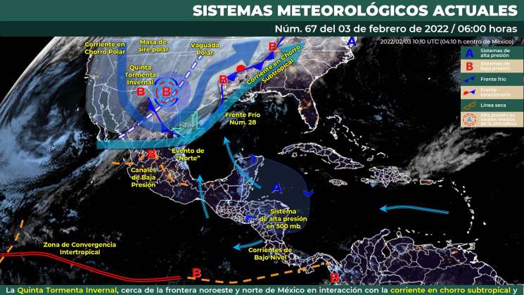 Nublados y lluvias en regiones de Oaxaca, cálido en costa