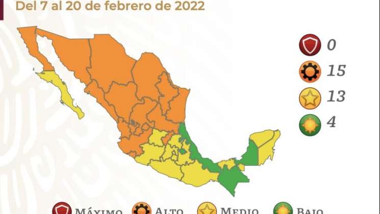 Regresa Oaxaca a Semáforo Amarillo, a partir del 7 de febrero:SSO