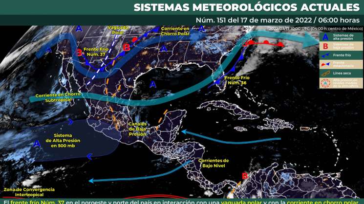 Oaxaca con nublados y chubascos, ambiente cálido en regiones