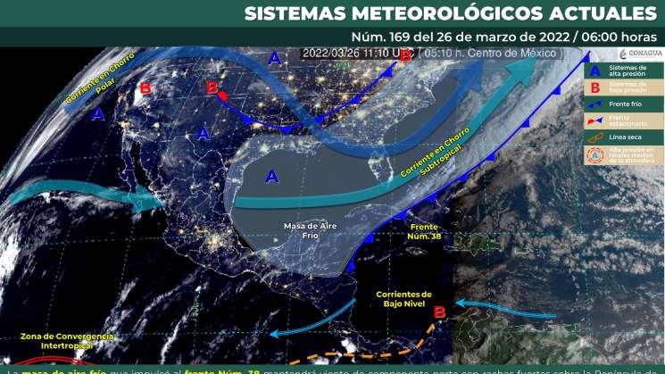 Nublados y chubascos en regiones de Oaxaca