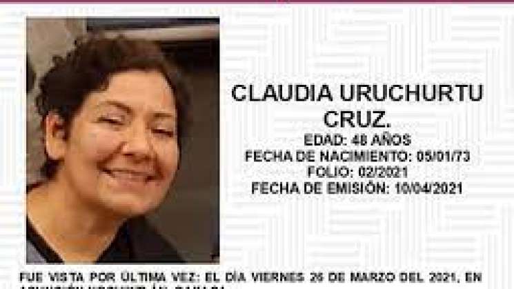 Cuerpo de Claudia Uruchurtu fue hallado y luego se oculto: CNB