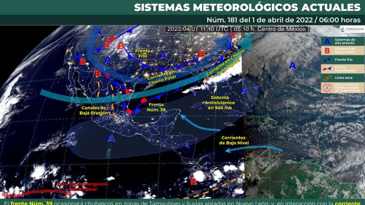 Ambiente fresco y caluroso en regiones de Oaxaca